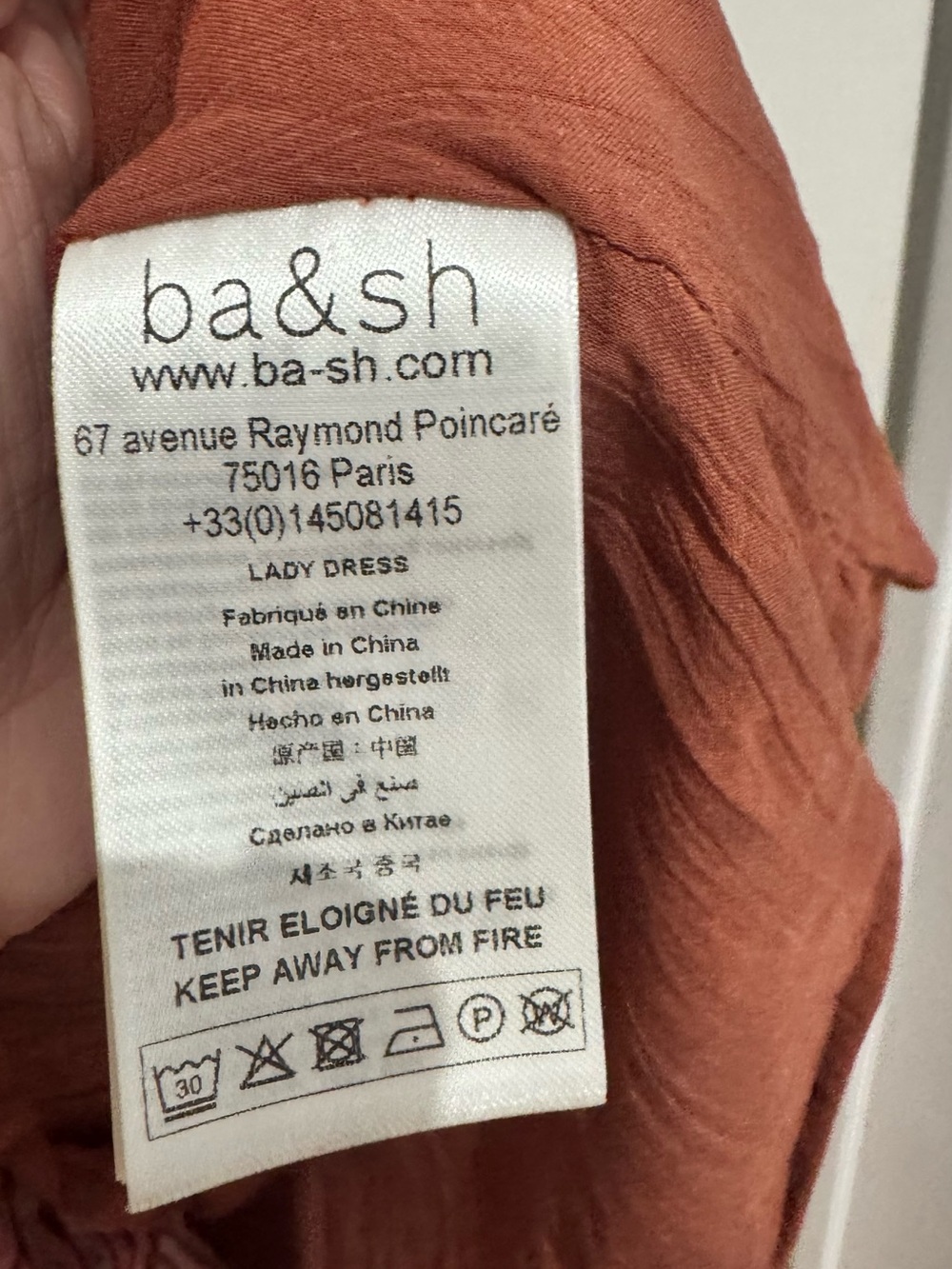 ba&sh Imany silk maxi dress size 3 large - Picture 6 of 7